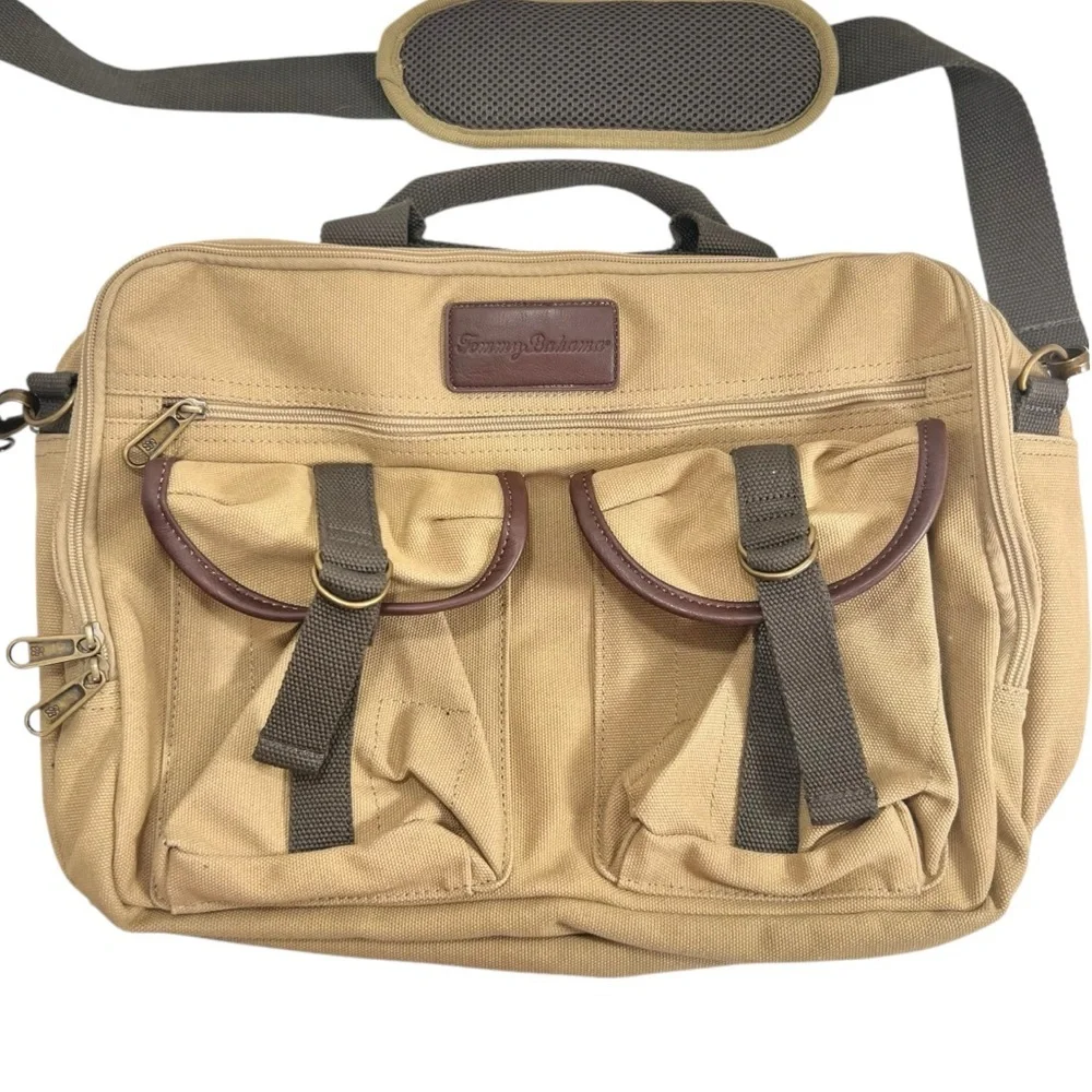 Tommy Bahama Canvas Messenger Bag